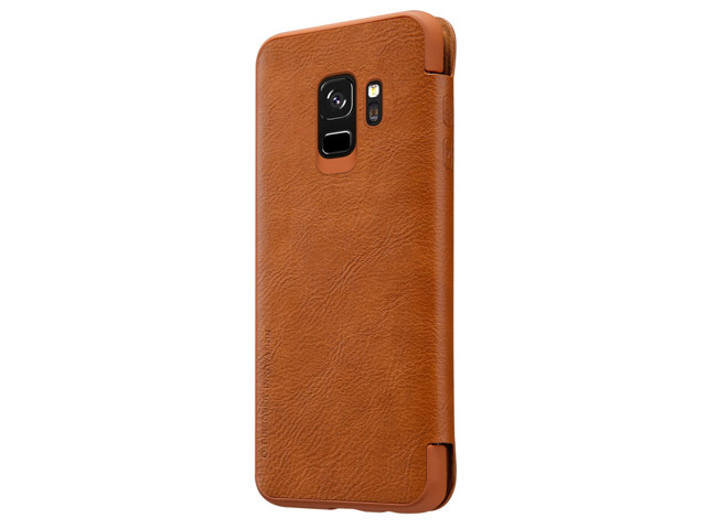 Чехол Nillkin Qin leather case для Samsung Galaxy S9 (коричневый, кожаный)