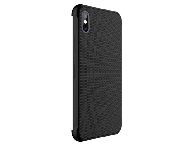 Чехол Nillkin Tempered Magnet case для Apple iPhone X (черный, пластиковый)