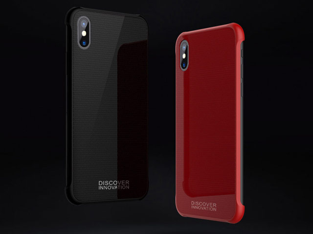 Чехол Nillkin Tempered Magnet case для Apple iPhone X (черный, пластиковый)