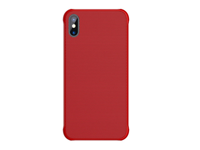 Чехол Nillkin Tempered Magnet case для Apple iPhone X (красный, пластиковый)