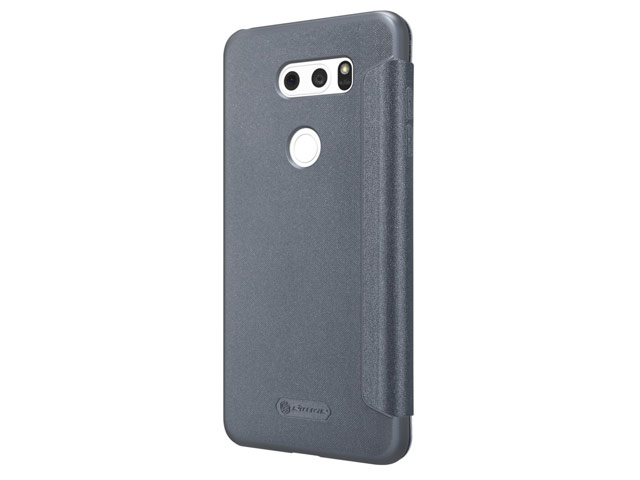 Чехол Nillkin Sparkle Leather Case для LG V30 (темно-серый, винилискожа)