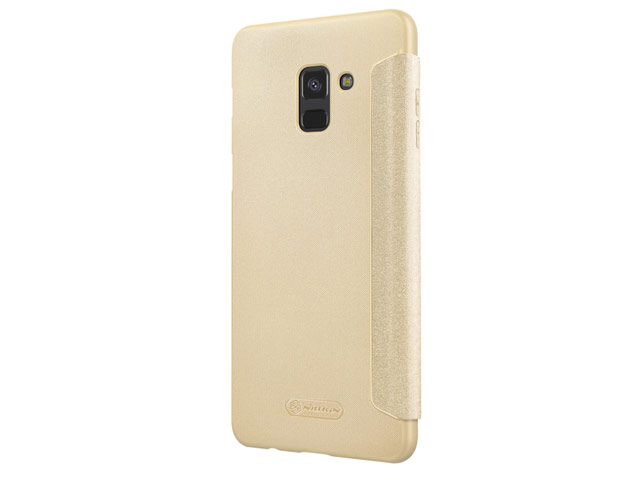 Чехол Nillkin Sparkle Leather Case для Samsung Galaxy A8 2018 (золотистый, винилискожа)
