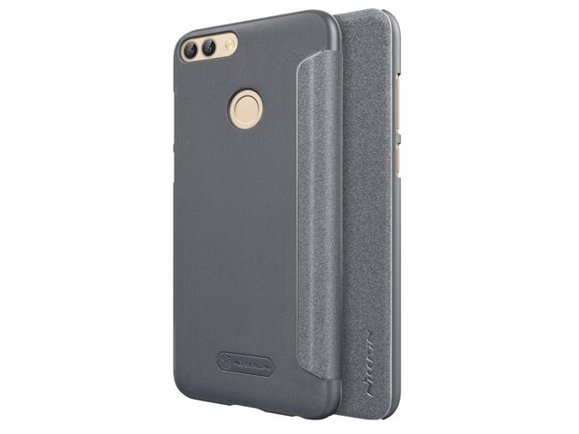 Чехол Nillkin Sparkle Leather Case для Huawei P smart (темно-серый, винилискожа)