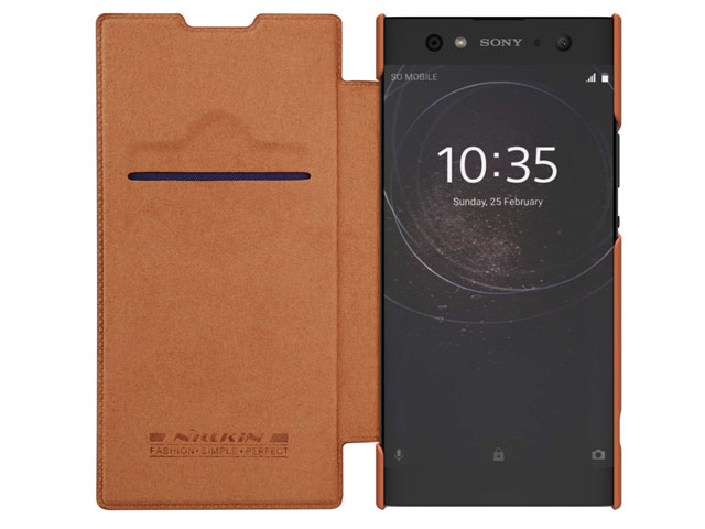 Чехол Nillkin Qin leather case для Sony Xperia XA2 ultra (коричневый, кожаный)