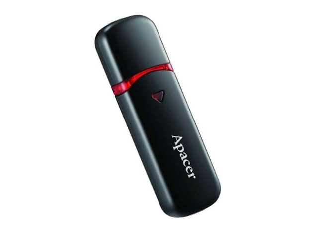 Флеш-карта Apacer Flash Drive AH333 (8Gb, USB 2.0, черная)