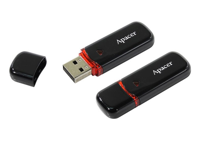 Флеш-карта Apacer Flash Drive AH333 (16Gb, USB 2.0, черная)