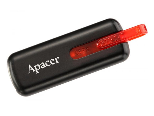 Флеш-карта Apacer Flash Drive AH326 (8Gb, USB 2.0, черная)