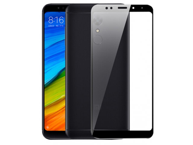 Защитная пленка Yotrix 3D Glass Protector для Xiaomi Redmi 5 (стеклянная, черная)