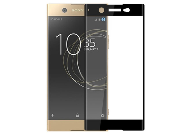 Защитная пленка Yotrix 3D Glass Protector для Sony Xperia XA1 plus (стеклянная, черная)