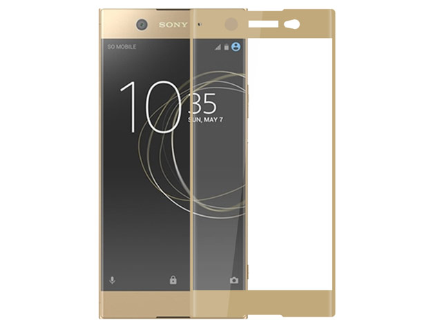 Защитная пленка Yotrix 3D Glass Protector для Sony Xperia XA1 plus (стеклянная, золотистая)