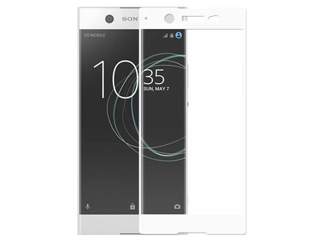 Защитная пленка Yotrix 3D Glass Protector для Sony Xperia XA1 plus (стеклянная, белая)