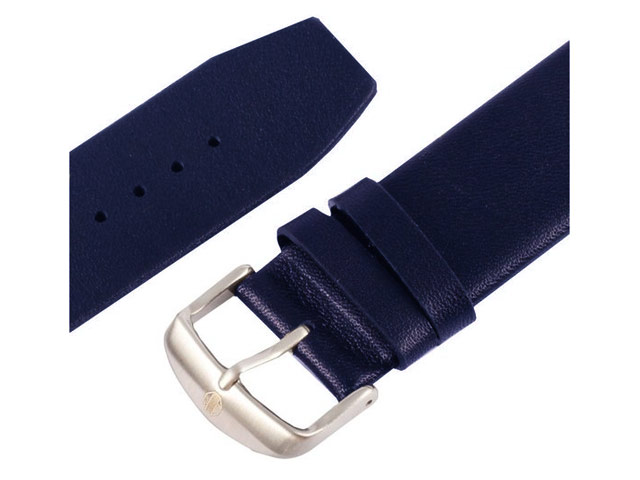 Ремешок для часов Kakapi Plain Leather Band для Apple Watch (42 мм, темно-синий, кожаный)