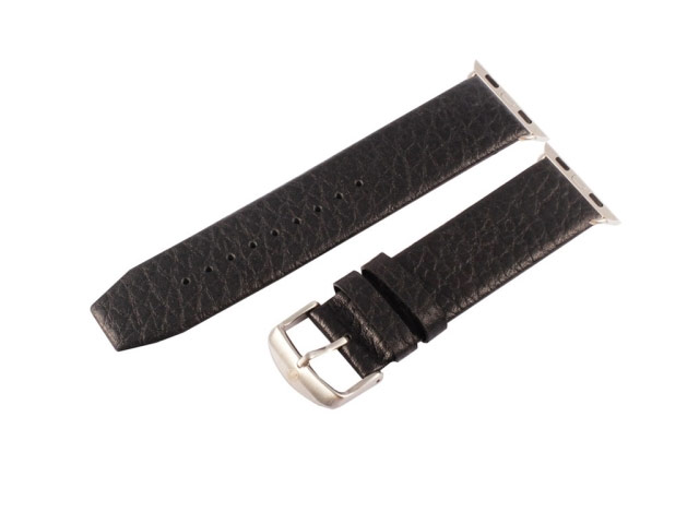 Ремешок для часов Kakapi Buffalo Leather Band для Apple Watch (38 мм, черный, кожаный)