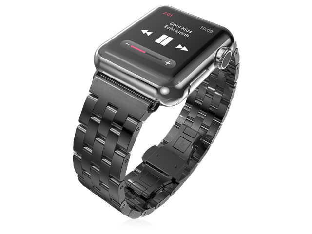 Ремешок для часов Synapse Metal Bracelet для Apple Watch (42 мм, черный, стальной)