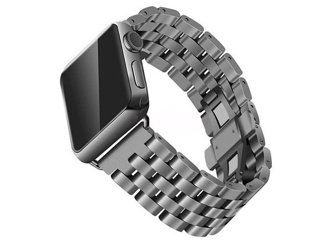 Ремешок для часов Synapse Metal Bracelet для Apple Watch (42 мм, черный, стальной)