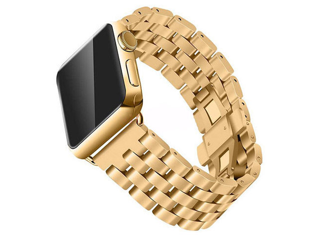 Ремешок для часов Synapse Metal Bracelet для Apple Watch (42 мм, золотистый, стальной)