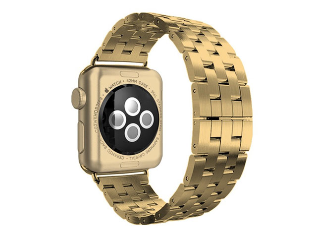 Ремешок для часов Synapse Metal Bracelet для Apple Watch (42 мм, золотистый, стальной)