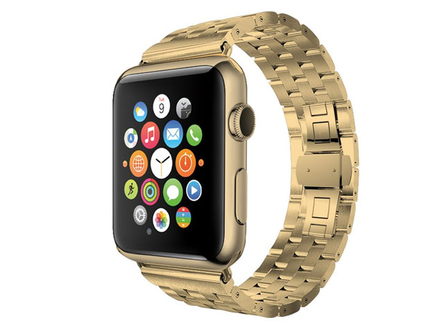 Ремешок для часов Synapse Metal Bracelet для Apple Watch (38 мм, золотистый, стальной)