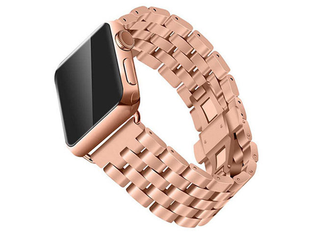Ремешок для часов Synapse Metal Bracelet для Apple Watch (38 мм, розово-золотистый, стальной)