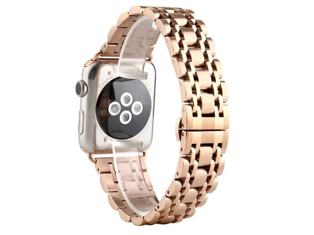 Ремешок для часов Synapse Metal Link Bracelet для Apple Watch (38 мм, розово-золотистый, стальной)