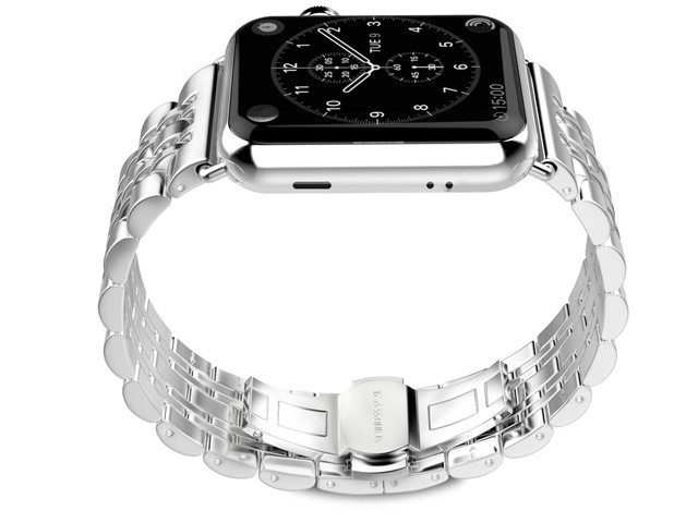 Ремешок для часов Synapse Metal Link Bracelet для Apple Watch (38 мм, серебристый, стальной)