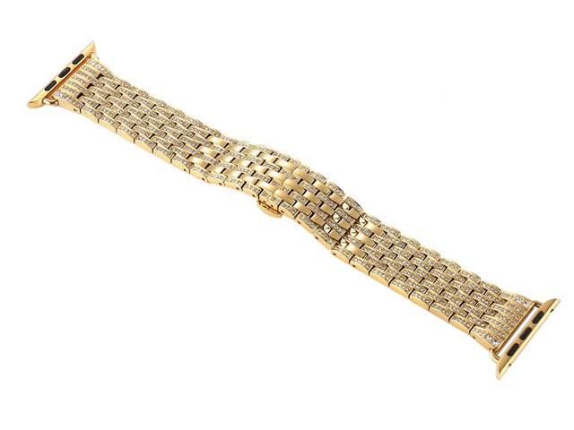 Ремешок для часов Synapse Metal Crystal Bracelet для Apple Watch (38 мм, золотистый, стальной)
