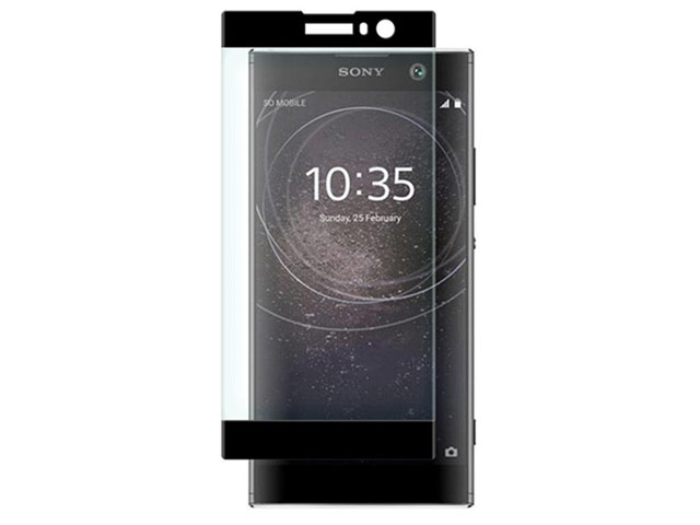 Защитная пленка Yotrix 3D Glass Protector для Sony Xperia XA2 (стеклянная, черная)