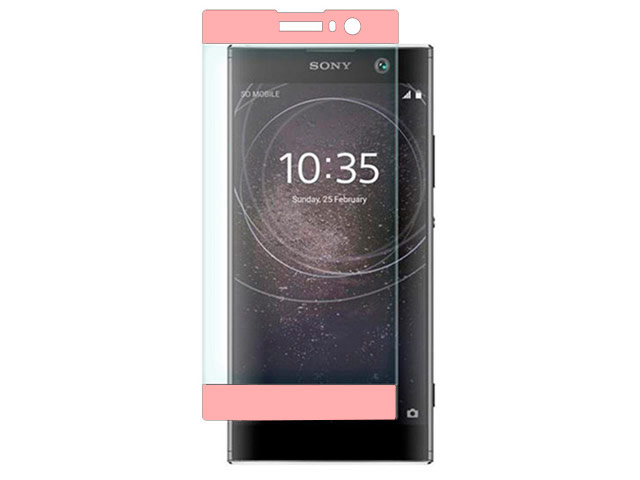 Защитная пленка Yotrix 3D Glass Protector для Sony Xperia XA2 (стеклянная, розовая)