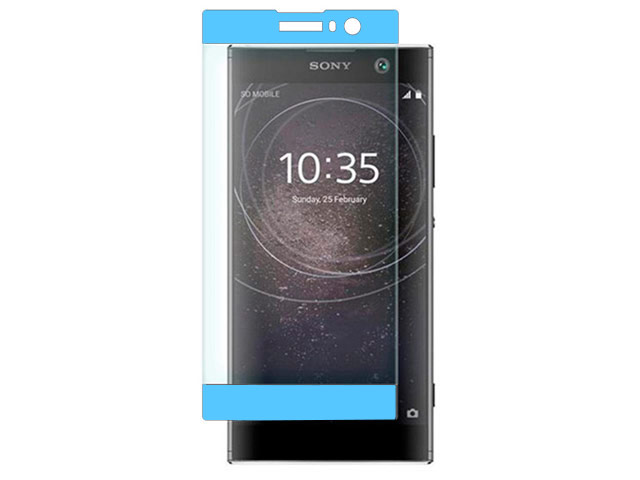 Защитная пленка Yotrix 3D Glass Protector для Sony Xperia XA2 (стеклянная, голубая)