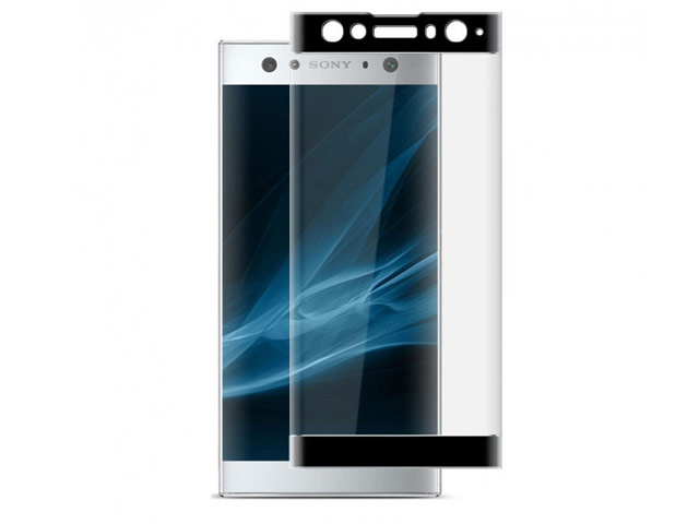 Защитная пленка Yotrix 3D Glass Protector для Sony Xperia XA2 ultra (стеклянная, черная)