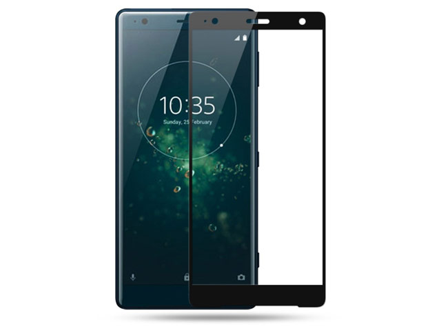 Защитная пленка Yotrix 3D Glass Protector для Sony Xperia XZ2 (стеклянная, черная)