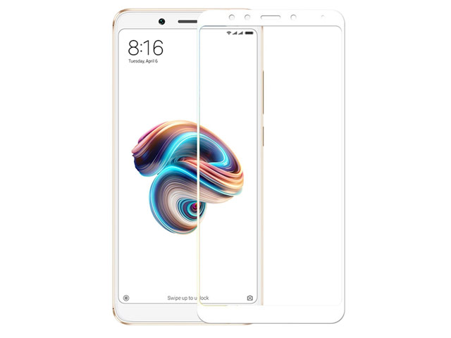 Защитная пленка Yotrix 3D Glass Protector для Xiaomi Redmi Note 5 pro (стеклянная, белая)