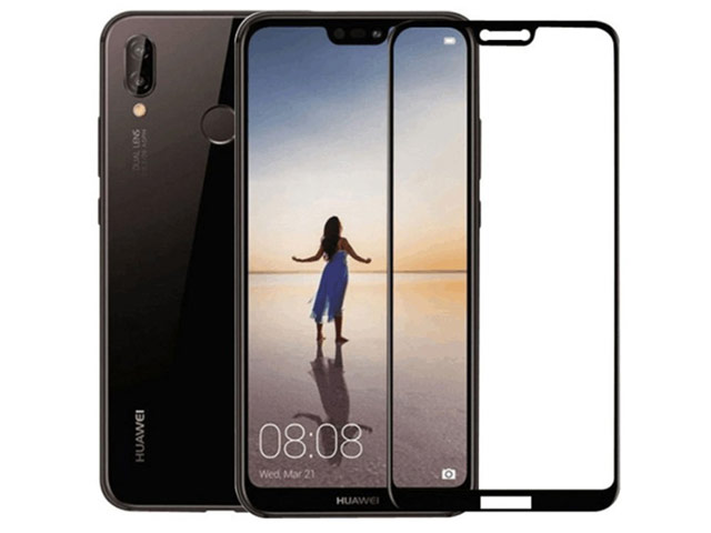 Защитная пленка Yotrix 3D Glass Protector для Huawei P20 lite (стеклянная, черная)