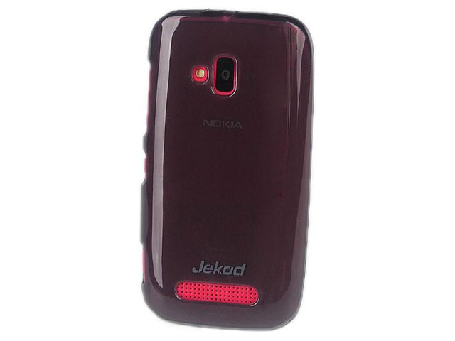 Чехол Jekod Soft case для Nokia Lumia 610 (черный, гелевый)