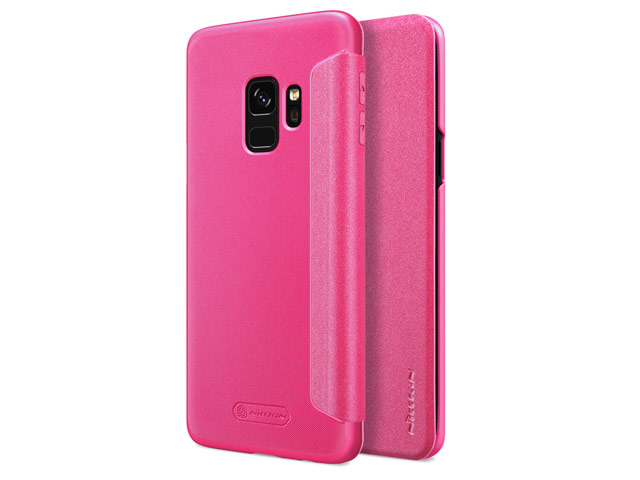 Чехол Nillkin Sparkle Leather Case для Samsung Galaxy S9 (розовый, винилискожа)