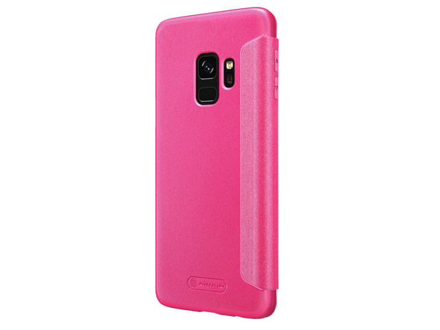 Чехол Nillkin Sparkle Leather Case для Samsung Galaxy S9 (розовый, винилискожа)
