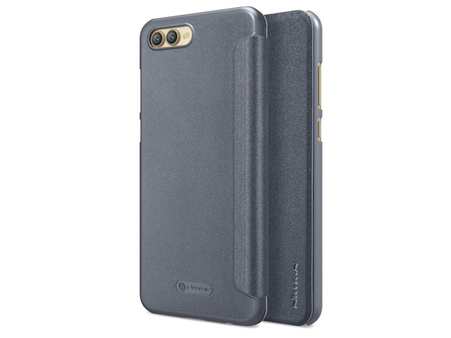 Чехол Nillkin Sparkle Leather Case для Huawei Honor V10 (темно-серый, винилискожа)