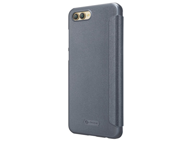 Чехол Nillkin Sparkle Leather Case для Huawei Honor V10 (темно-серый, винилискожа)