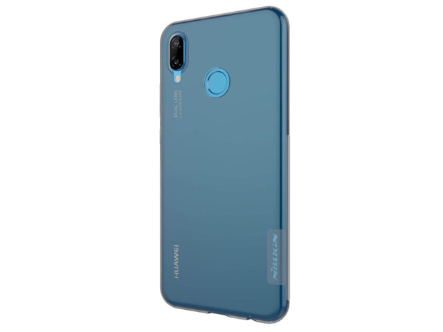 Чехол Nillkin Nature case для Huawei P20 lite (серый, гелевый)