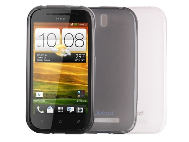 Чехол Jekod Soft case для HTC Desire X T328e (белый, гелевый)