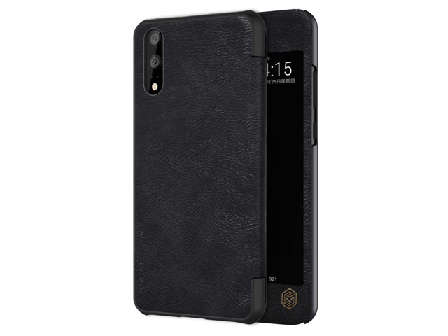 Чехол Nillkin Qin leather case для Huawei P20 (черный, кожаный)