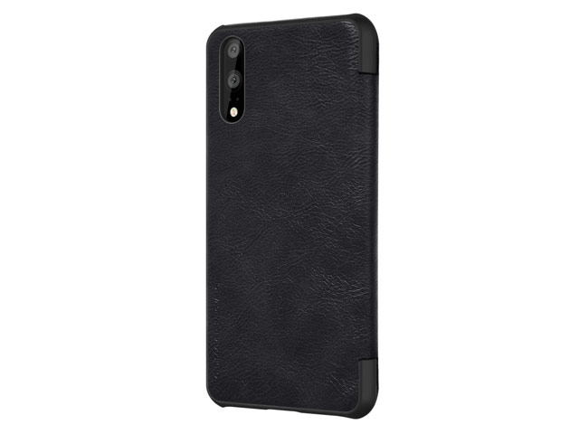 Чехол Nillkin Qin leather case для Huawei P20 (черный, кожаный)
