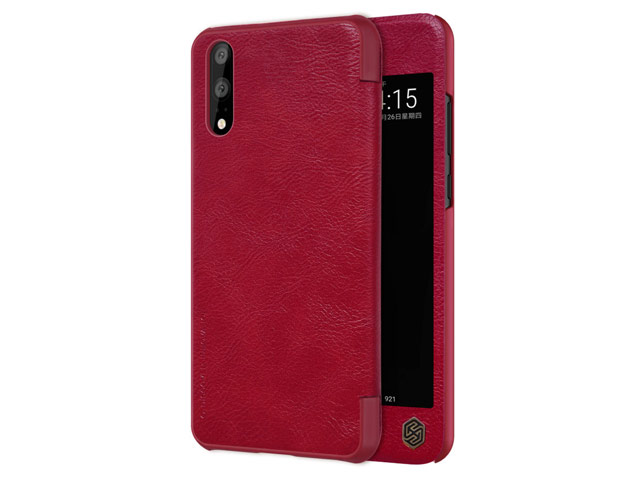 Чехол Nillkin Qin leather case для Huawei P20 (красный, кожаный)