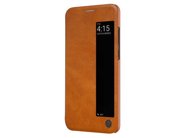 Чехол Nillkin Qin leather case для Huawei P20 (коричневый, кожаный)