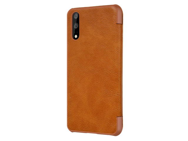 Чехол Nillkin Qin leather case для Huawei P20 (коричневый, кожаный)