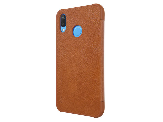 Чехол Nillkin Qin leather case для Huawei P20 lite (коричневый, кожаный)