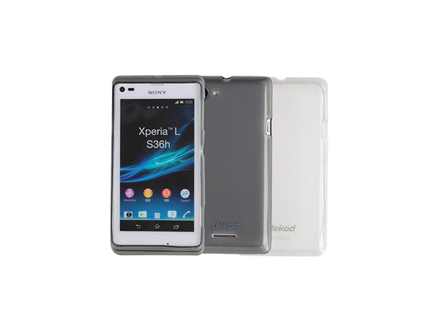 Чехол Jekod Soft case для Sony Xperia U ST25i (белый, гелевый)