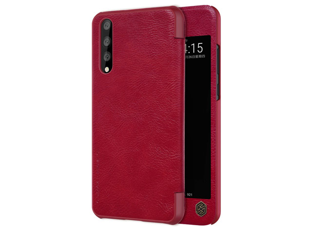 Чехол Nillkin Qin leather case для Huawei P20 pro (красный, кожаный)