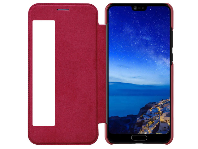 Чехол Nillkin Qin leather case для Huawei P20 pro (красный, кожаный)