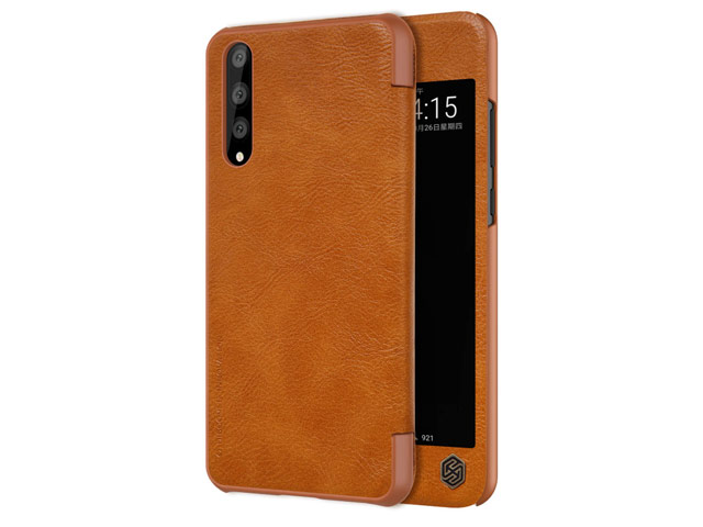 Чехол Nillkin Qin leather case для Huawei P20 pro (коричневый, кожаный)